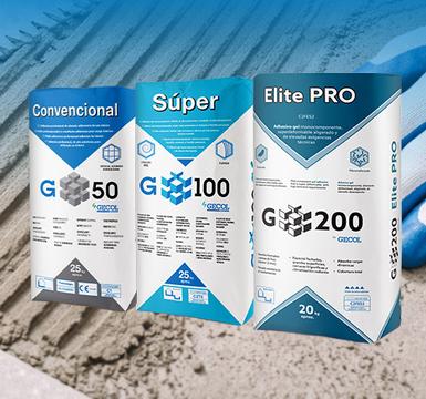 G200, G100 y G50: tres gamas de adhesivos, una solución para cada exigencia